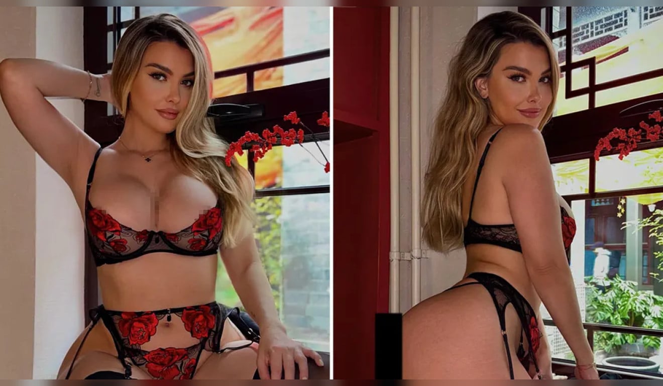Aos 40 anos, Emily Sears dá show de sensualidade em ensaio de lingerie na China