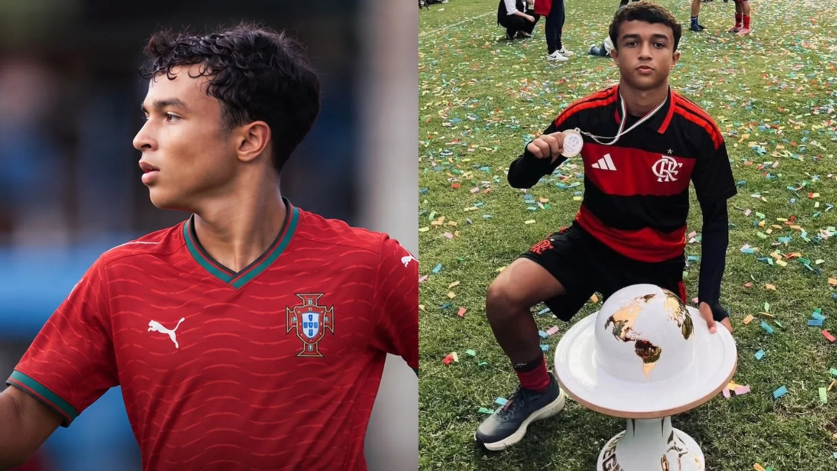 Lateral da base do Flamengo é chamado por Portugal para estágio na Seleção Sub-15