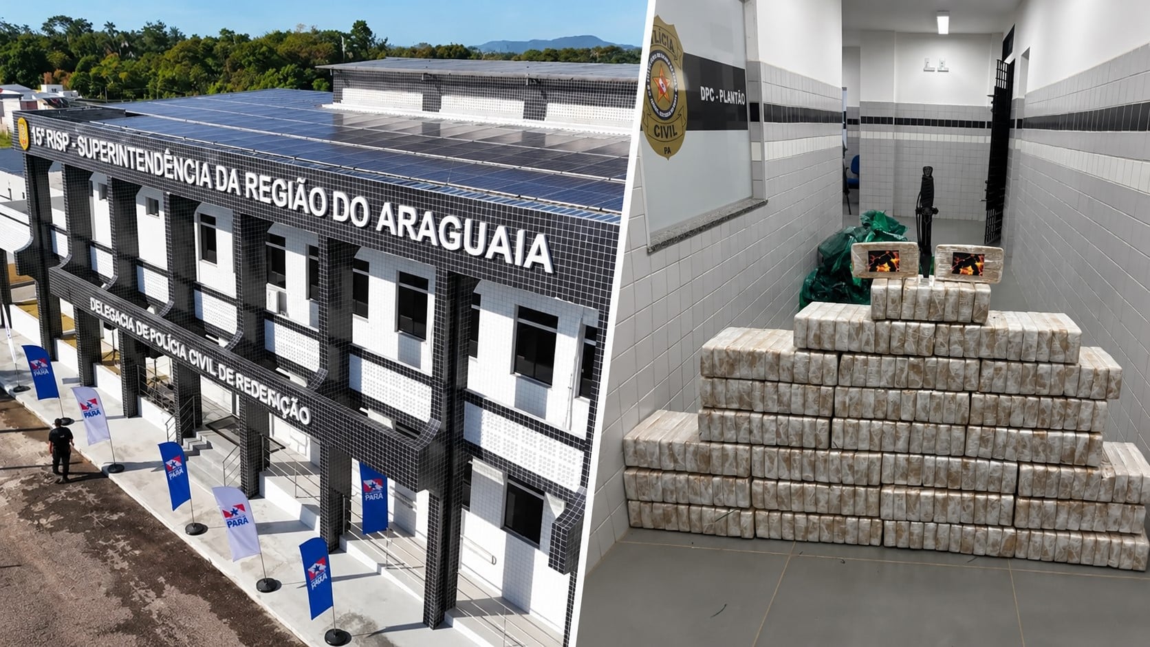 PM apreende quase 250 quilos de crack no interior do PArá; suspeitos fogem para mata