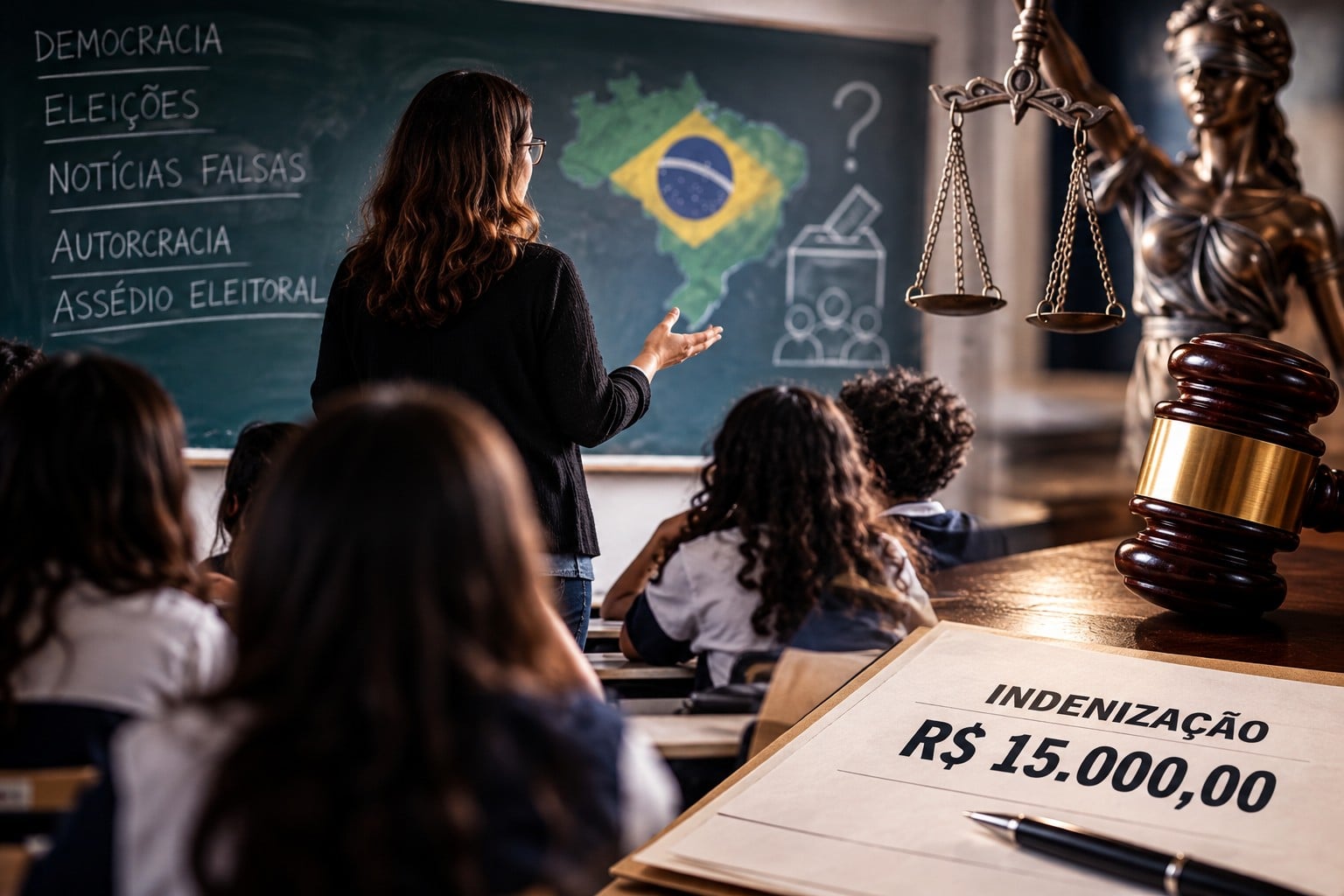 Professora demitida por discutir política com alunos será indenizada em R$ 15 mil
