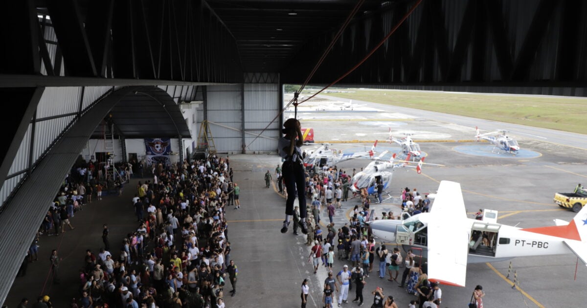 Aeronaves, drones e rapel marcam evento do Graesp em Belém; veja como foi